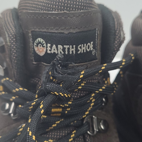 EARTH SHOE ASHLAND BROWN SUEDE SIZE 7 LACE UP BOOT - Picture 2 of 12